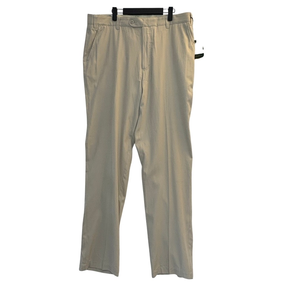ORVIS Signature Collection Silk Cotton Stone Twill Pants 40X36 Chino Khakis NEW